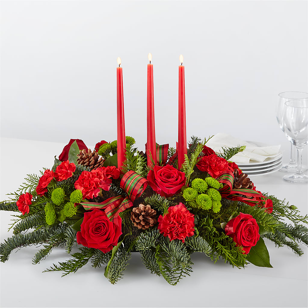 By the Candlelight Centerpiece – Wheeling Flower Shop Inc, Wheeling WV