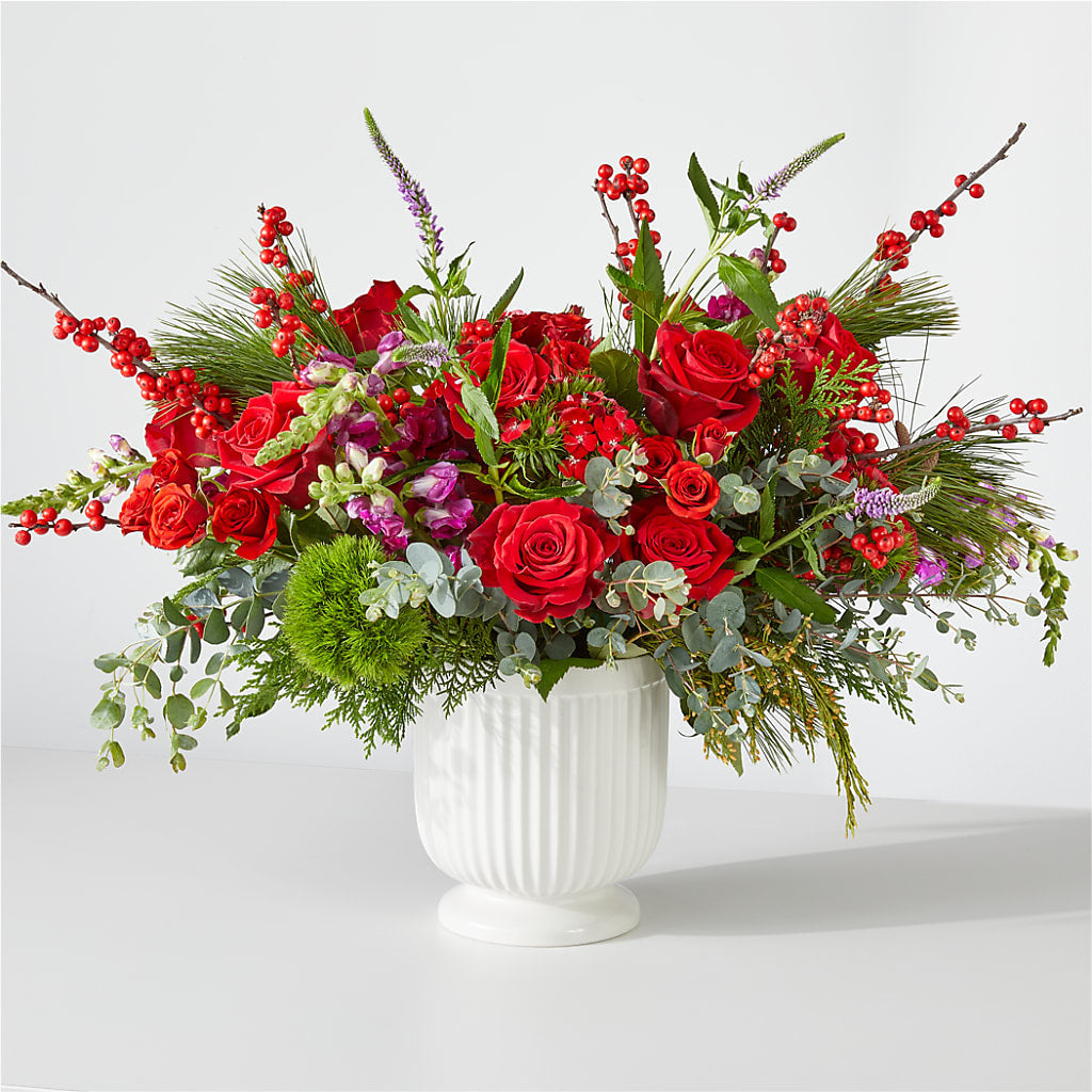 Big Red Bow Bouquet – Wheeling Flower Shop Inc, Wheeling WV