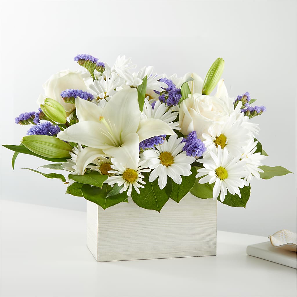 Beyond Blue Box Bouquet – Wheeling Flower Shop Inc, Wheeling WV