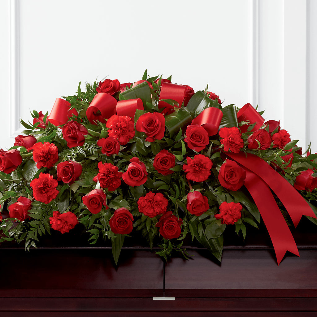 Tribute of Life Casket Spray – Wheeling Flower Shop Inc, Wheeling WV