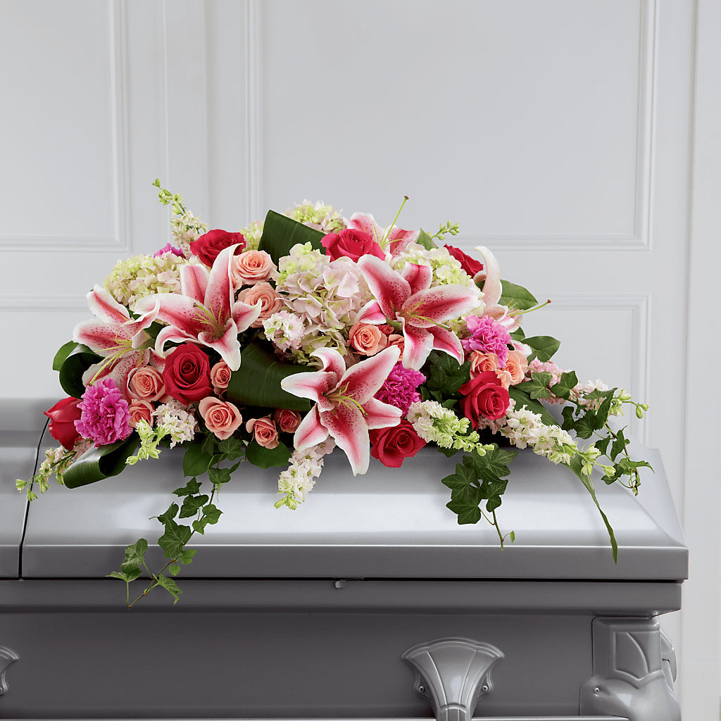 Splendid Grace Casket Spray – Wheeling Flower Shop Inc, Wheeling WV
