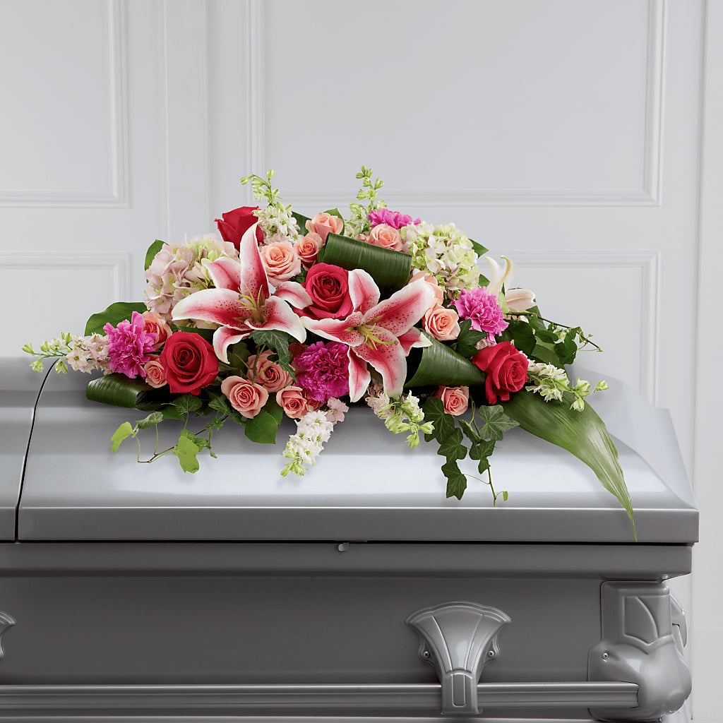 Splendid Grace Casket Spray – Wheeling Flower Shop Inc, Wheeling WV