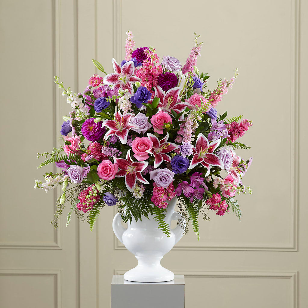 Peaceful Tribute Arrangement – Wheeling Flower Shop Inc, Wheeling WV