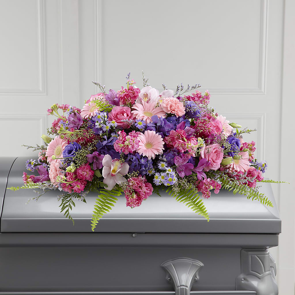 Glorious Garden Casket Spray – Wheeling Flower Shop Inc, Wheeling WV