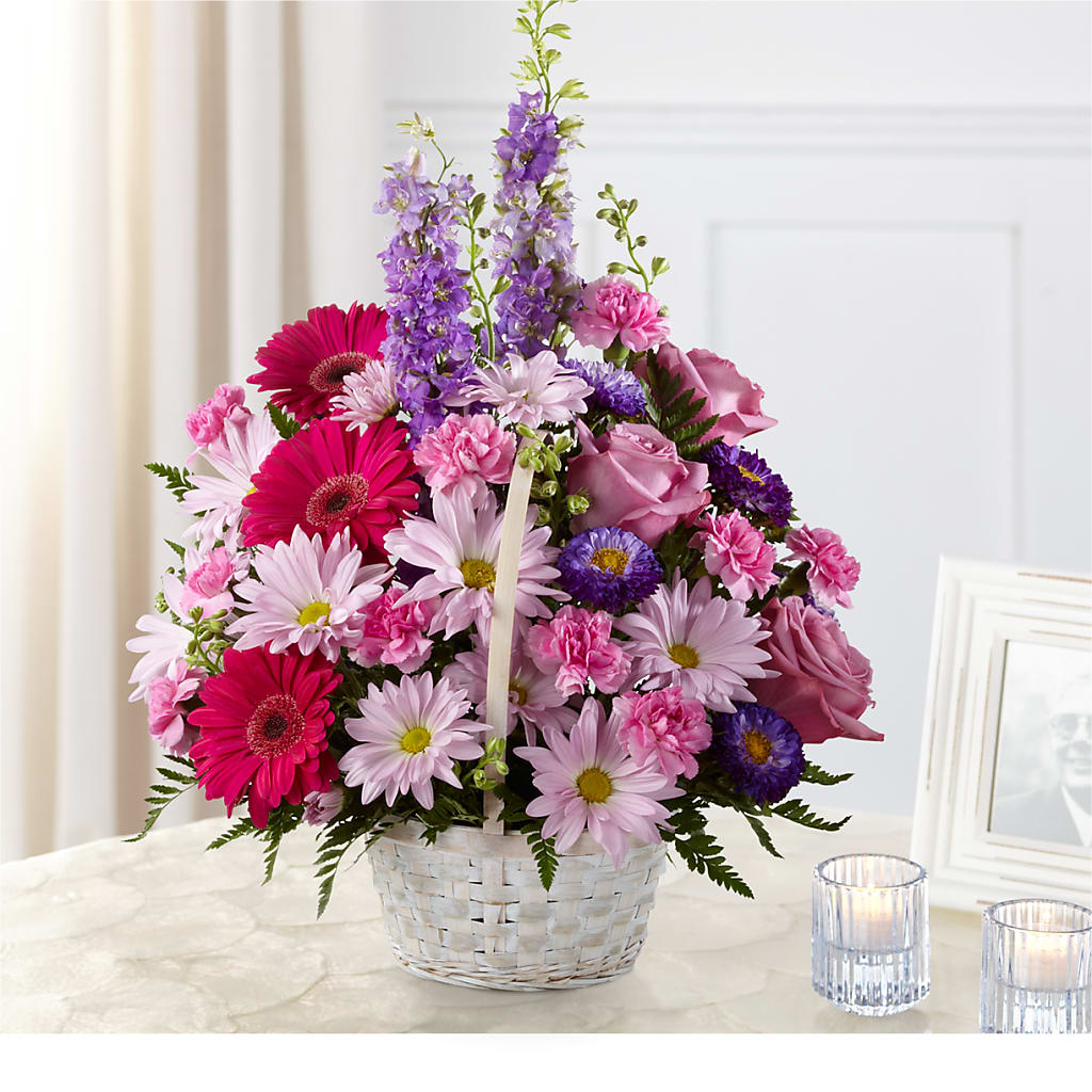 Pastel Peace Basket – Wheeling Flower Shop Inc, Wheeling WV