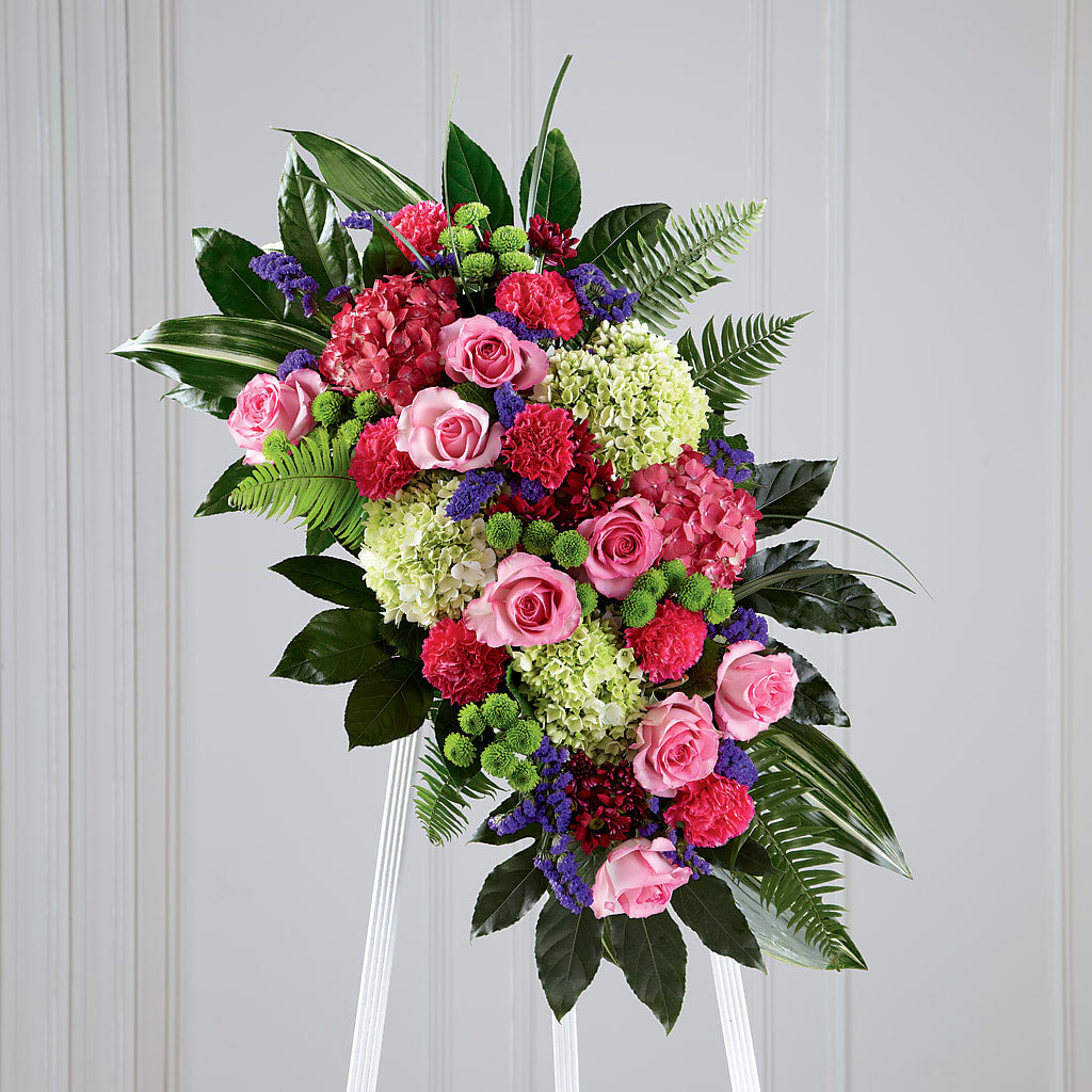 Refreshing Mix Standing Spray – Wheeling Flower Shop Inc, Wheeling WV