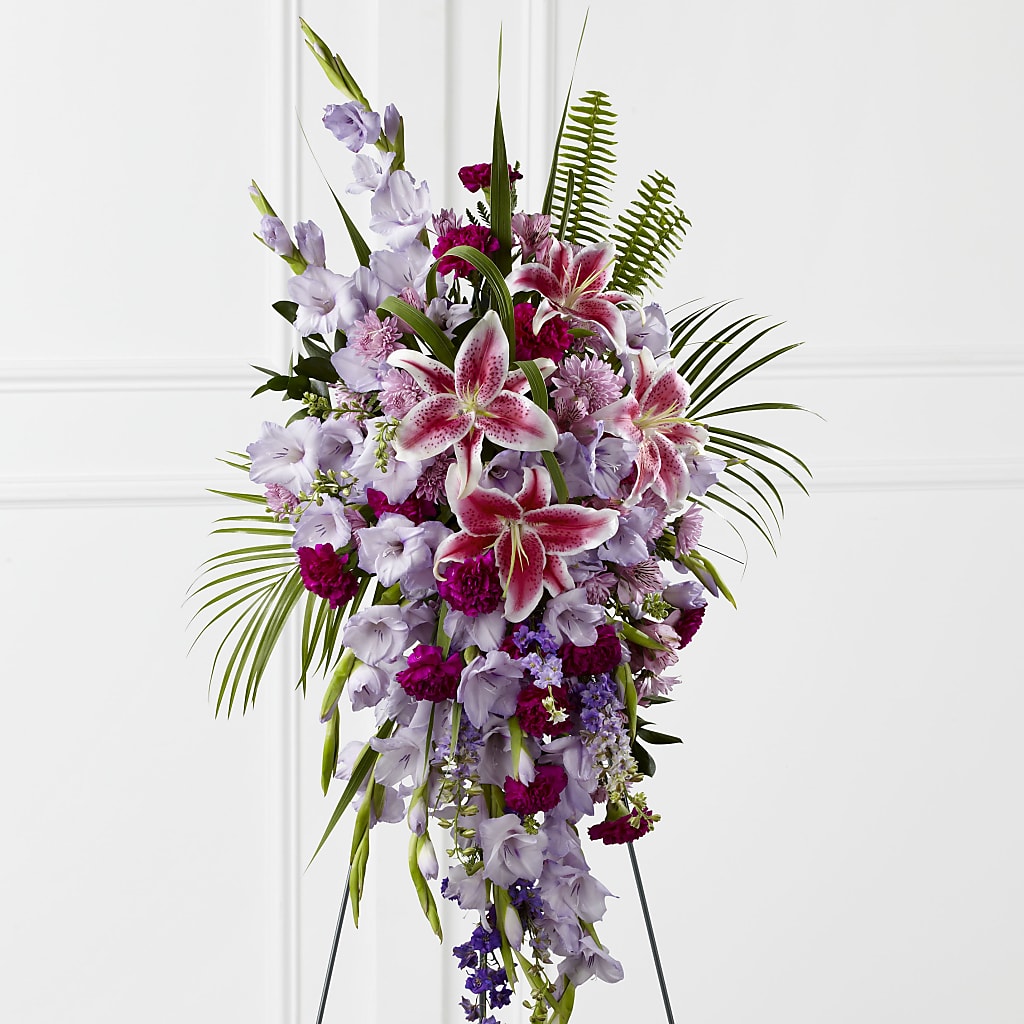 Tender Touch Standing Spray – Wheeling Flower Shop Inc, Wheeling WV