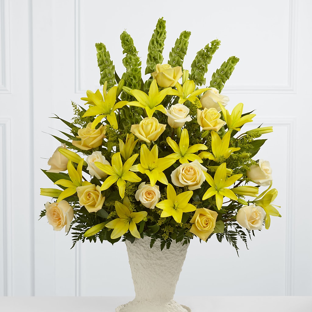 Golden Memories Arrangement – Wheeling Flower Shop Inc, Wheeling WV