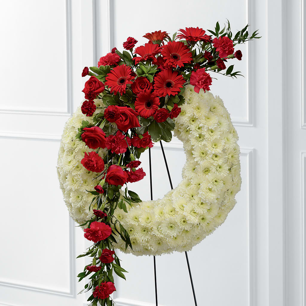 Graceful Tribute Wreath – Wheeling Flower Shop Inc, Wheeling WV
