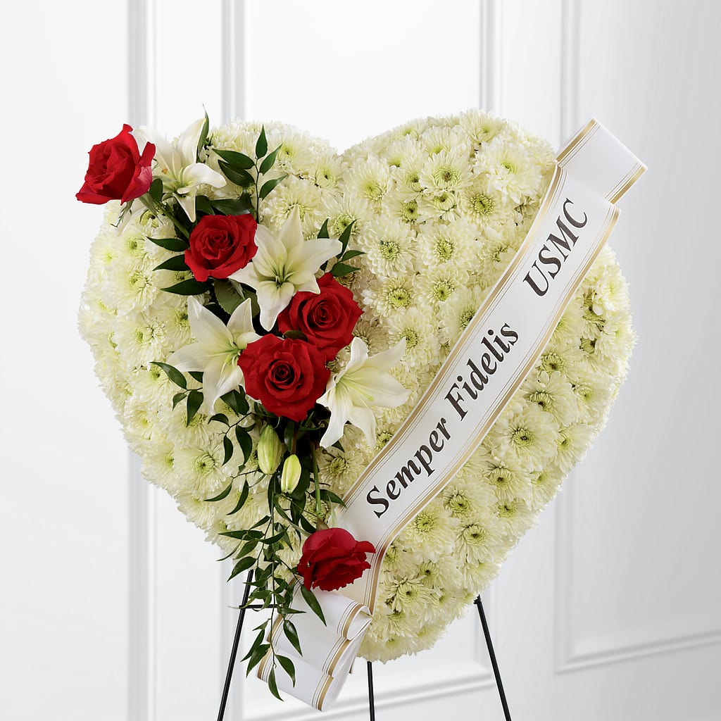 Heartfelt Hero Standing Heart – Wheeling Flower Shop Inc, Wheeling WV