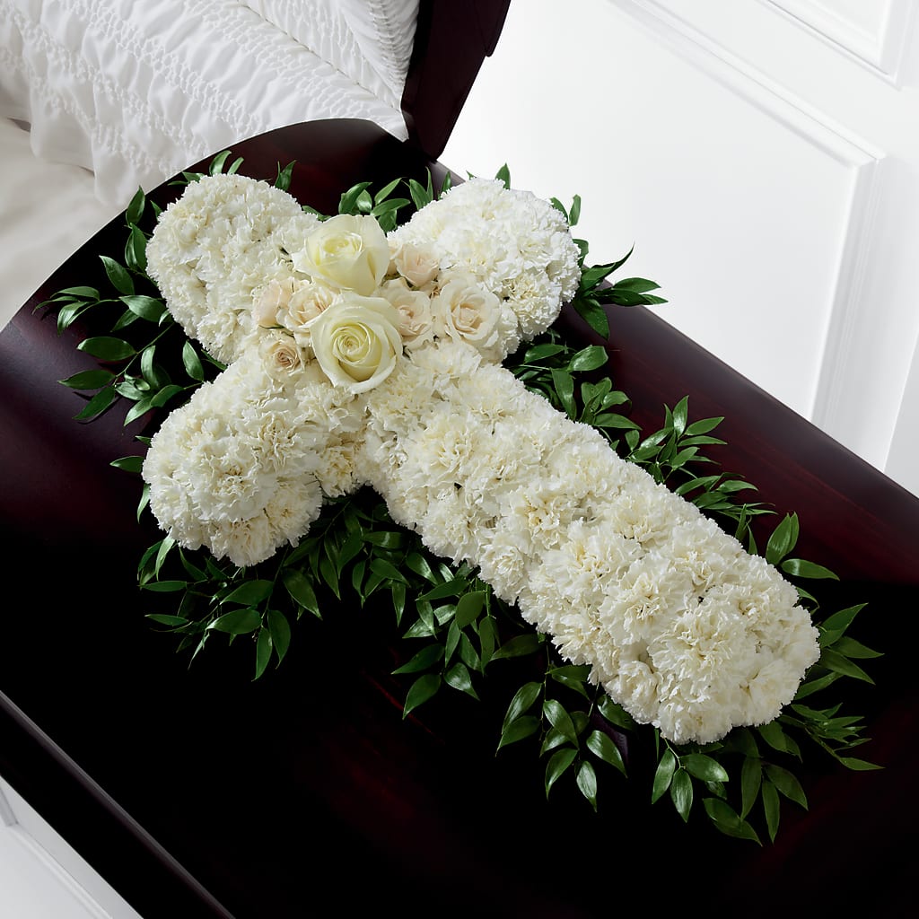 Peaceful Memories Casket Spray (Standard) – Wheeling Flower Shop Inc, Wheeling WV
