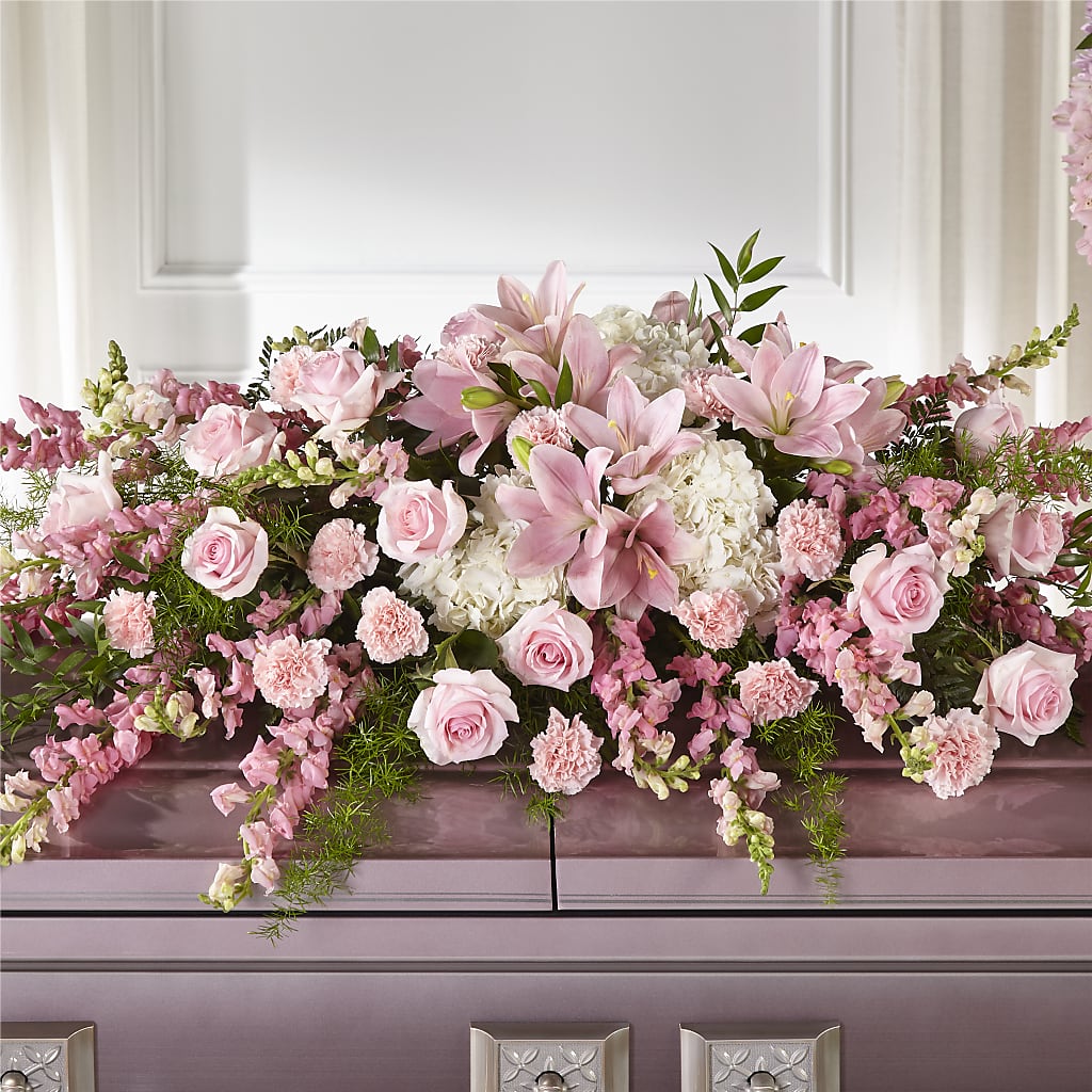 Life & Remembrance Casket Spray – Wheeling Flower Shop Inc, Wheeling WV