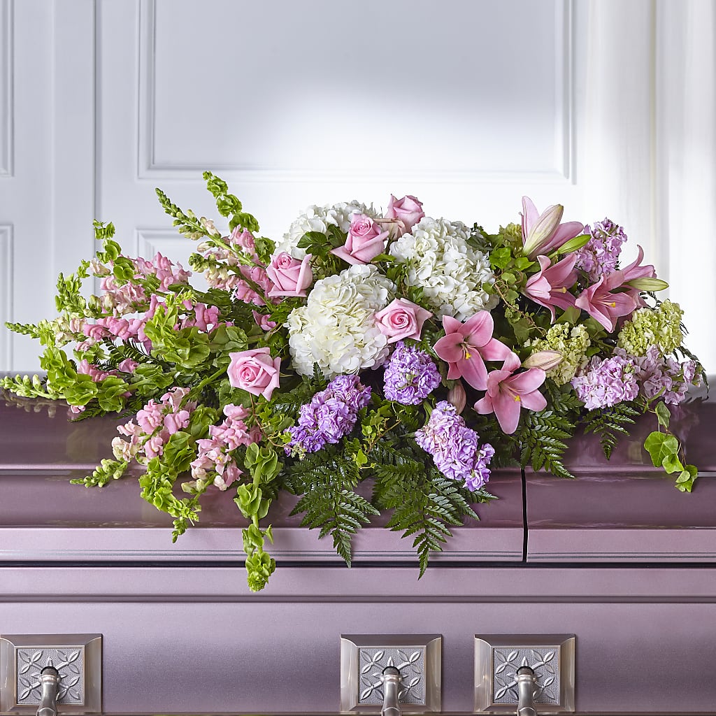 Life's Gratitude Casket Spray – Wheeling Flower Shop Inc, Wheeling WV