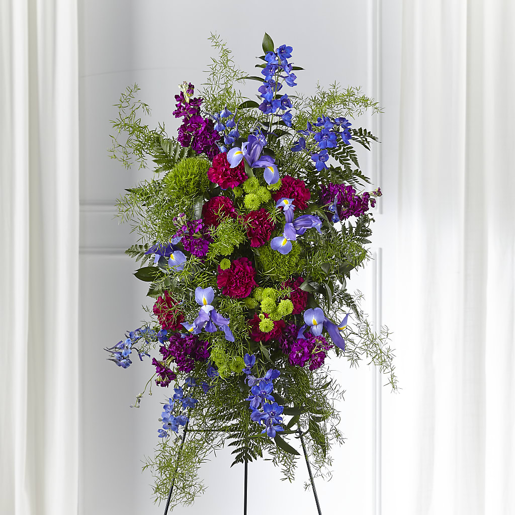 Heavenly Skies Standing Spray – Wheeling Flower Shop Inc, Wheeling WV