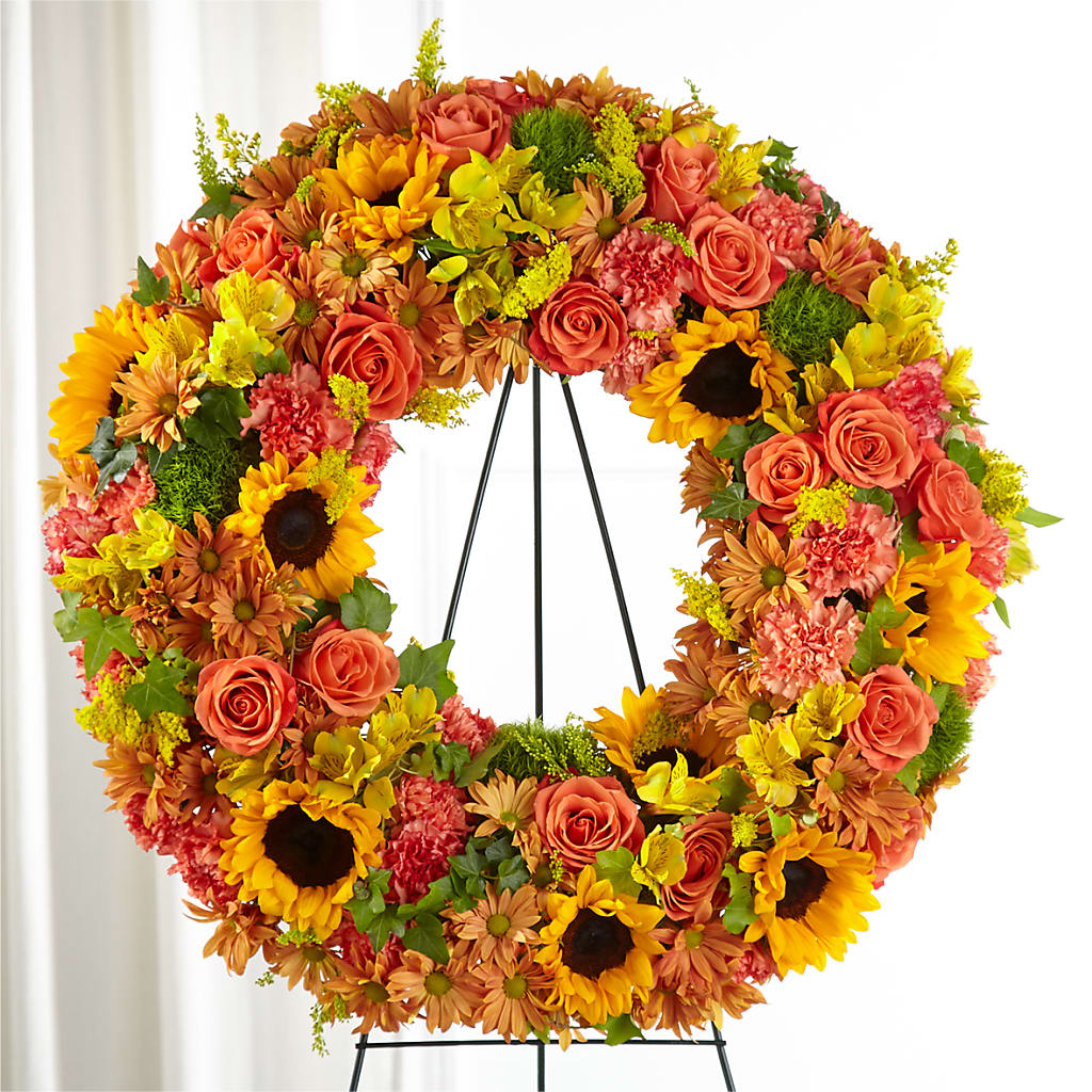 Autumnal Memories Wreath (Standard) – Wheeling Flower Shop Inc, Wheeling WV