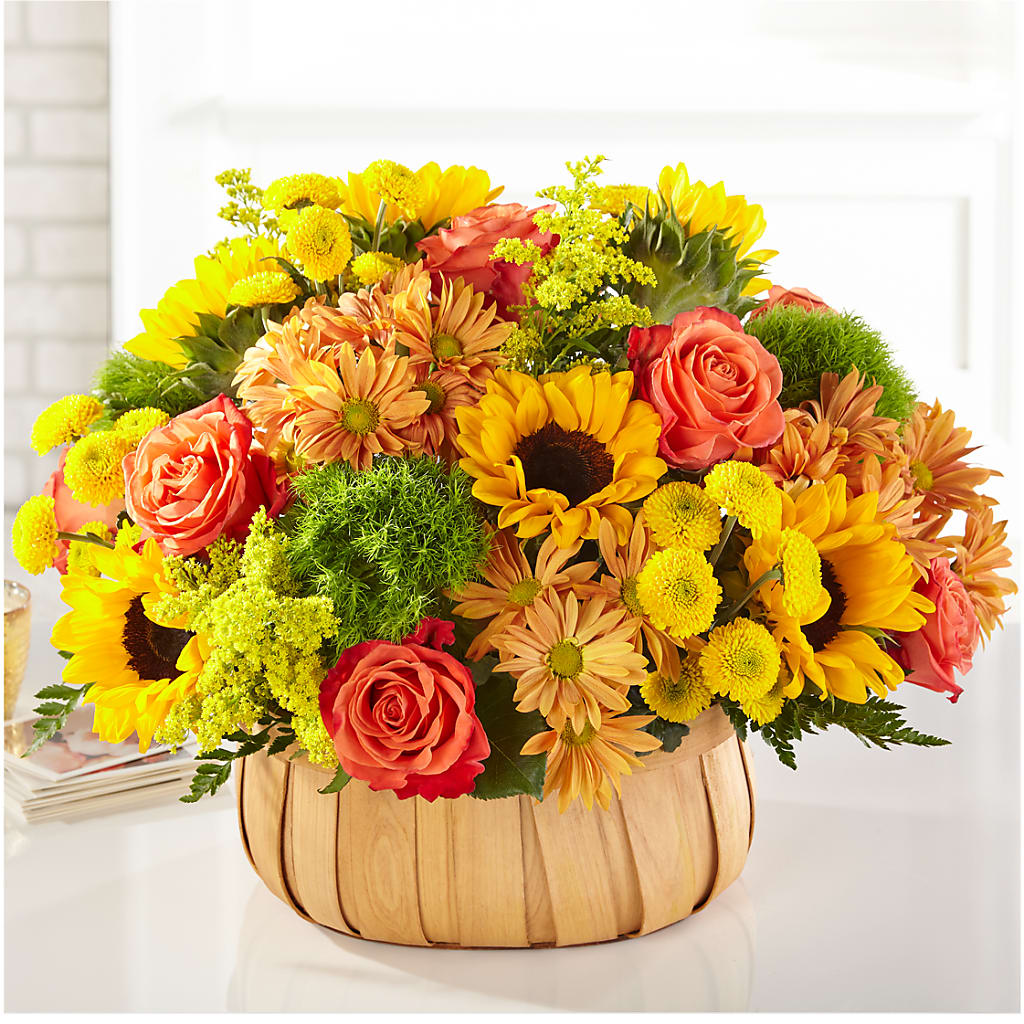 Harvest Sunflower Basket – Wheeling Flower Shop Inc, Wheeling WV
