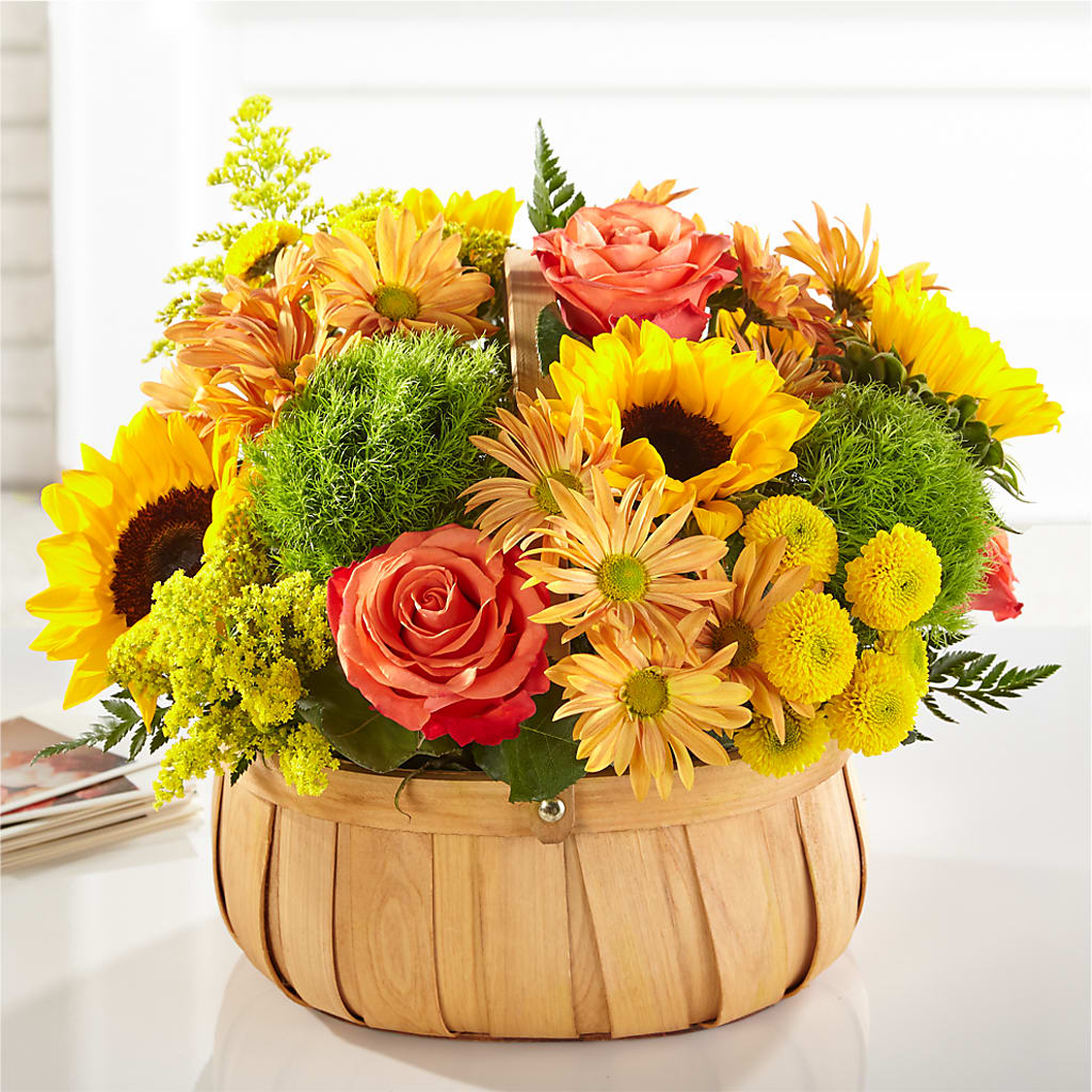 Harvest Sunflower Basket – Wheeling Flower Shop Inc, Wheeling WV