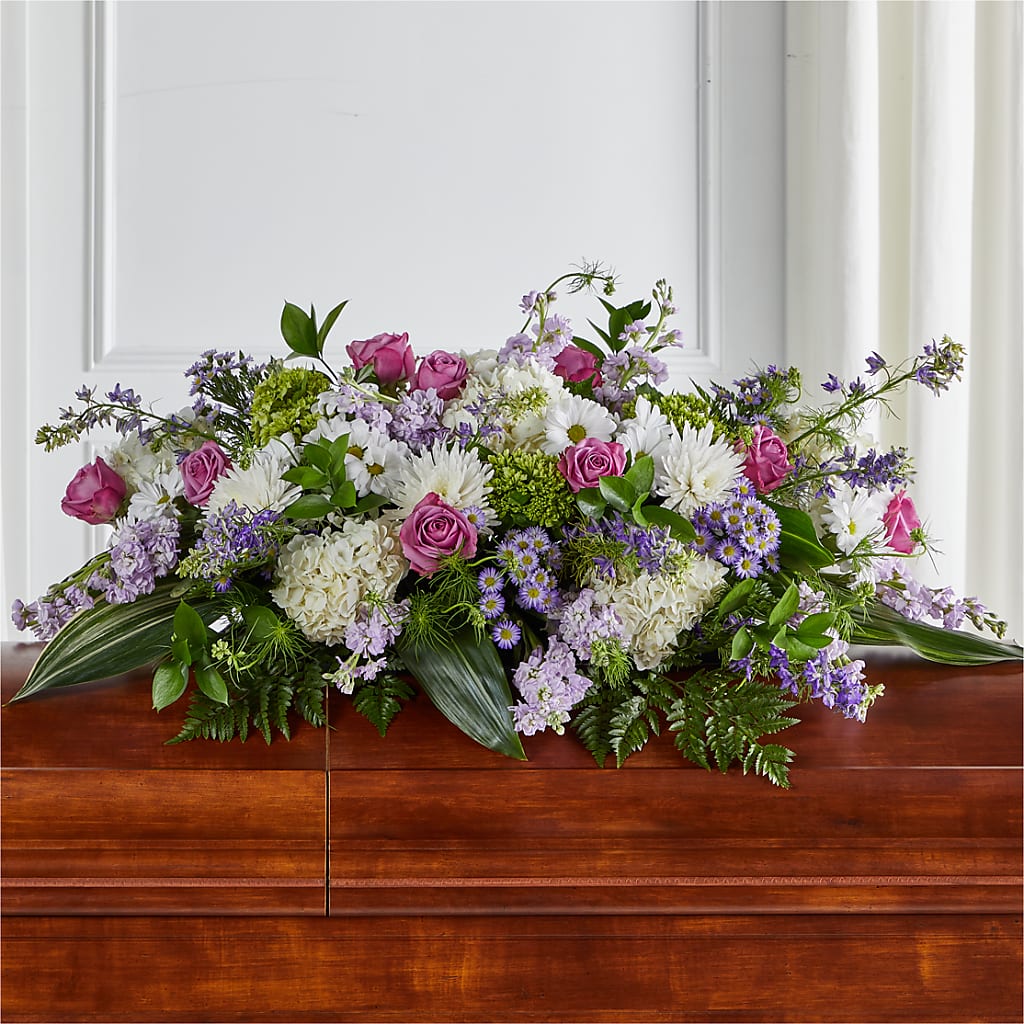 Meadows of Serenity Casket Spray – Wheeling Flower Shop Inc, Wheeling WV
