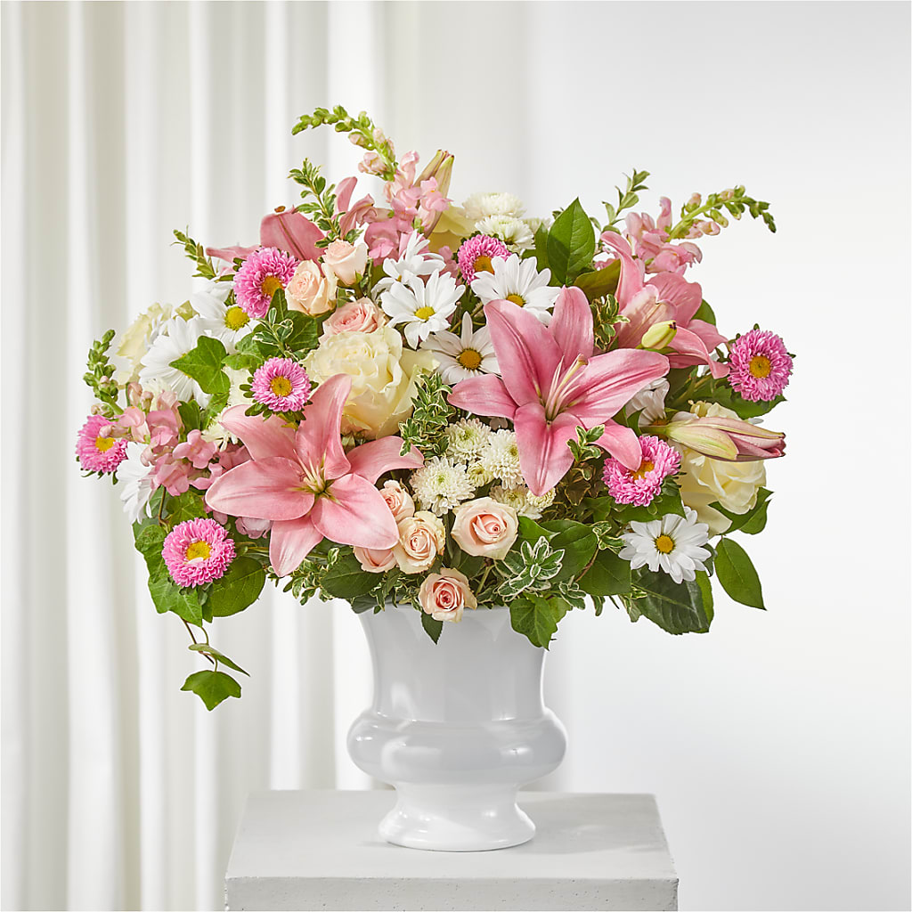 Empathetic Blooms Urn Arrangement – Wheeling Flower Shop Inc, Wheeling WV
