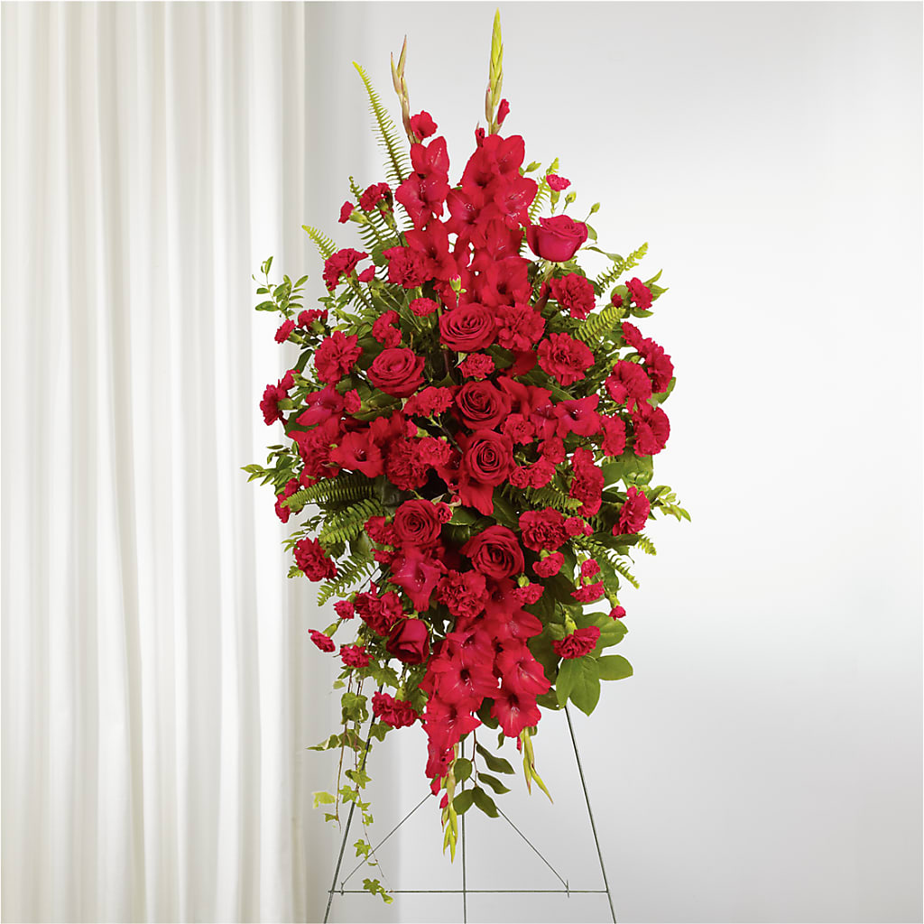 From the Heart Standing Spray – Wheeling Flower Shop Inc, Wheeling WV