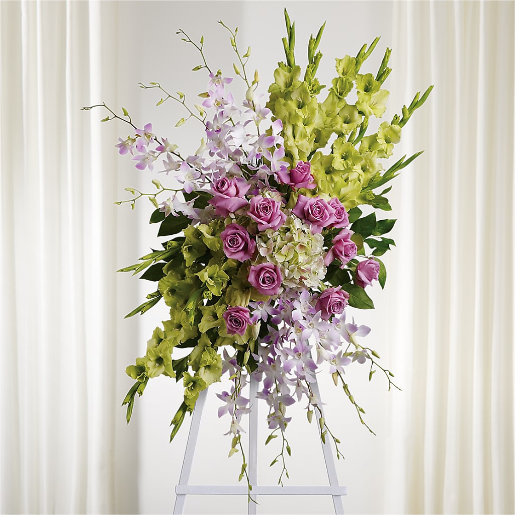 Lasting Legacy Standing Spray – Wheeling Flower Shop Inc, Wheeling WV