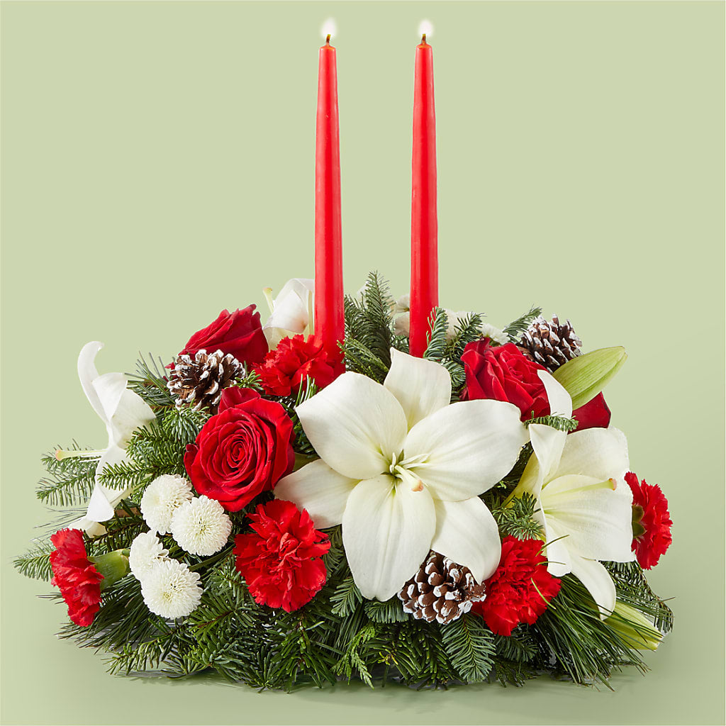 Seasonal Festivities Centerpiece – Wheeling Flower Shop Inc, Wheeling WV