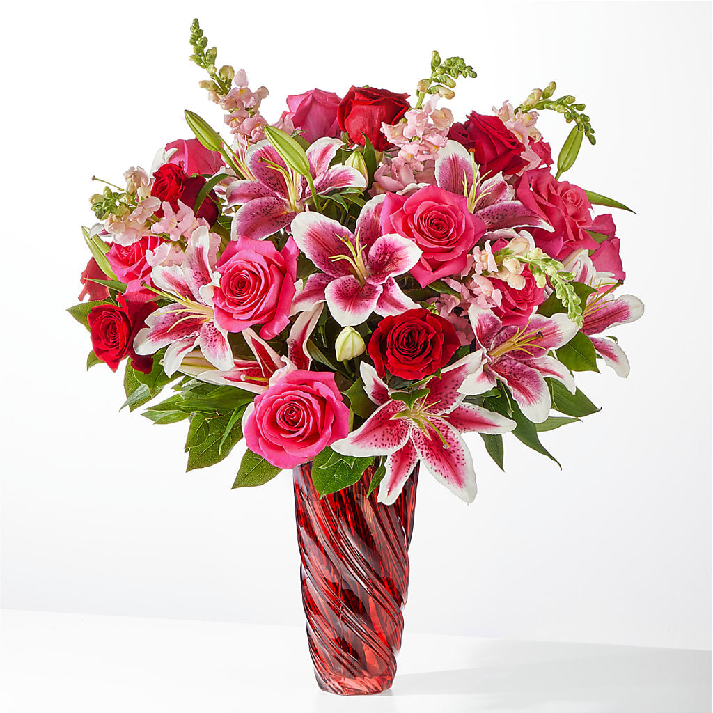 Always You Bouquet with Luxe Swirl Vase – Wheeling Flower Shop Inc, Wheeling WV