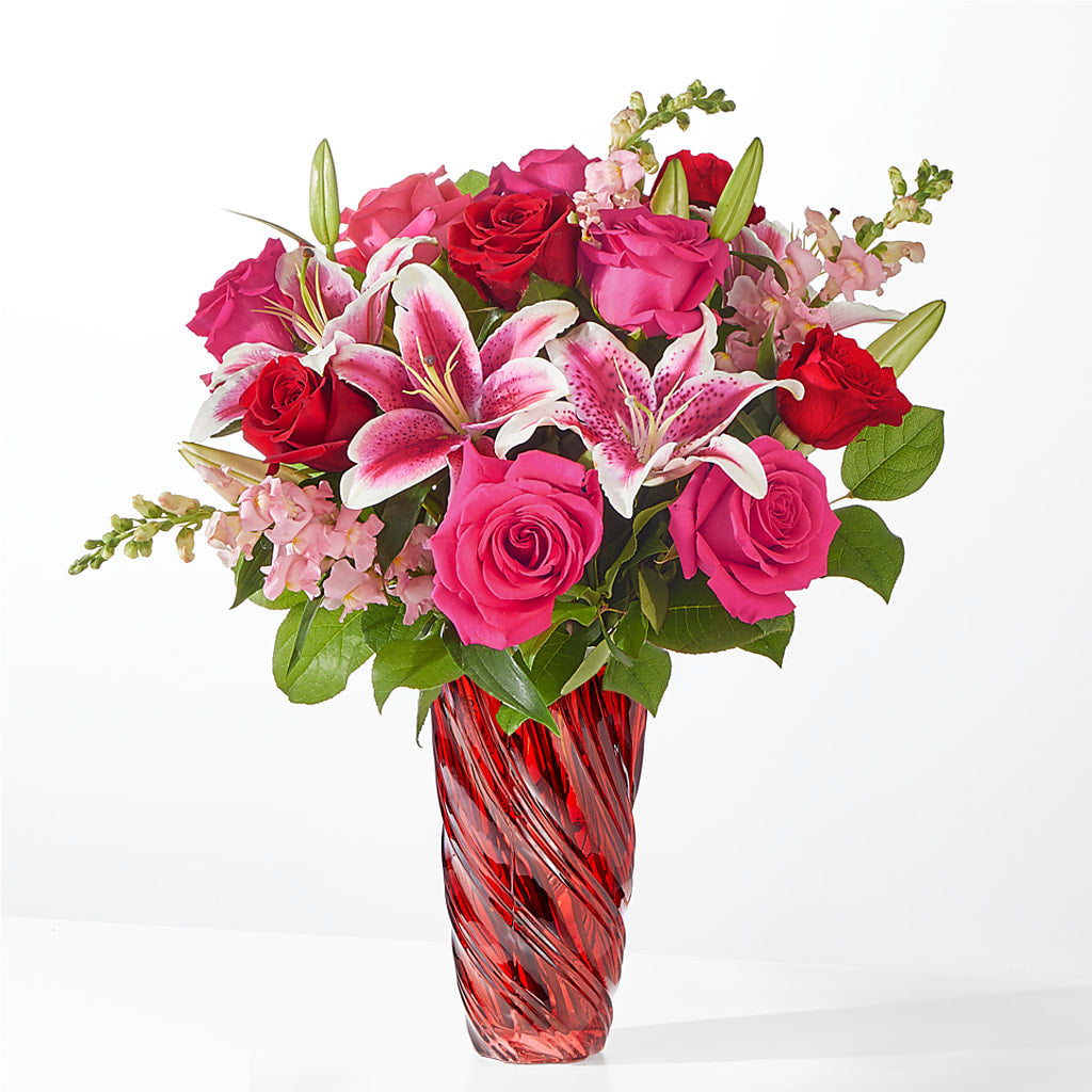 Always You Bouquet with Luxe Swirl Vase – Wheeling Flower Shop Inc, Wheeling WV