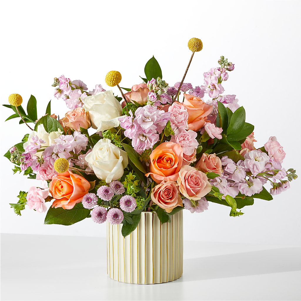 French Market Bouquet with Ivory Vase – Wheeling Flower Shop Inc, Wheeling WV
