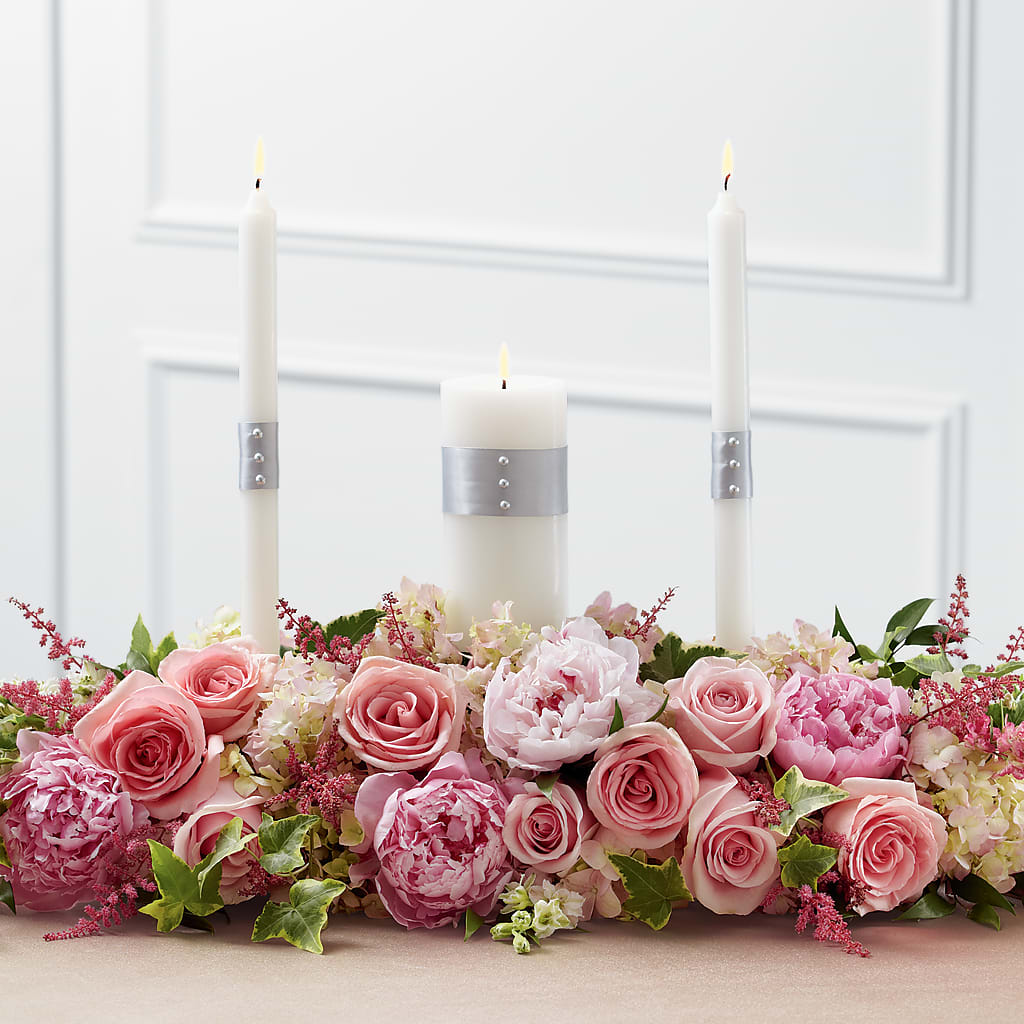 Worldwide Romance Unity Candle Arrangement – Wheeling Flower Shop Inc, Wheeling WV