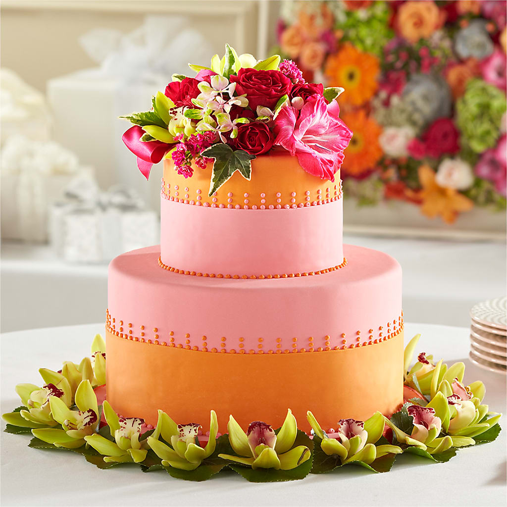 Sweet Citrus Cake Decor – Wheeling Flower Shop Inc, Wheeling WV
