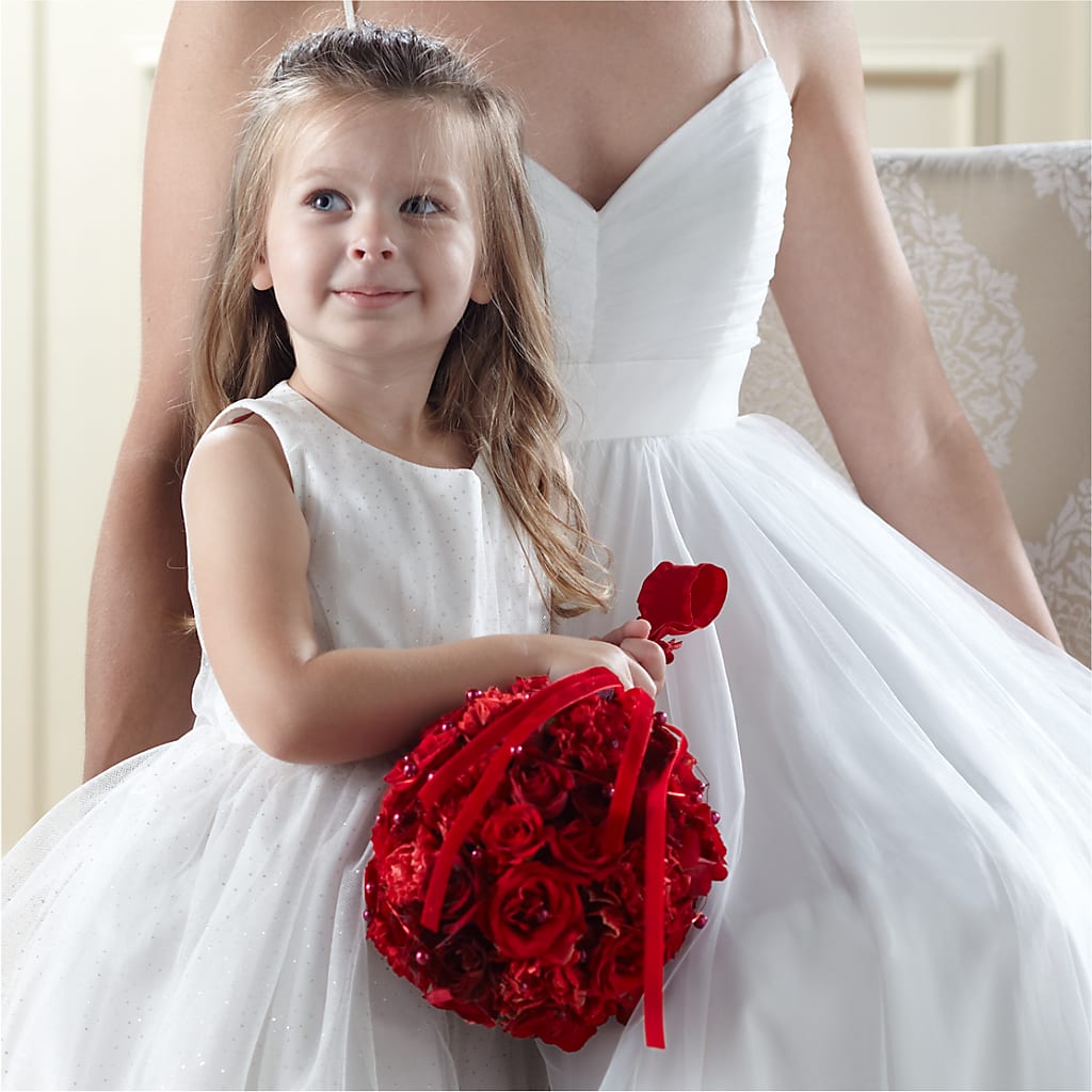 Pure at Heart Flower Girl Arrangement – Wheeling Flower Shop Inc, Wheeling WV