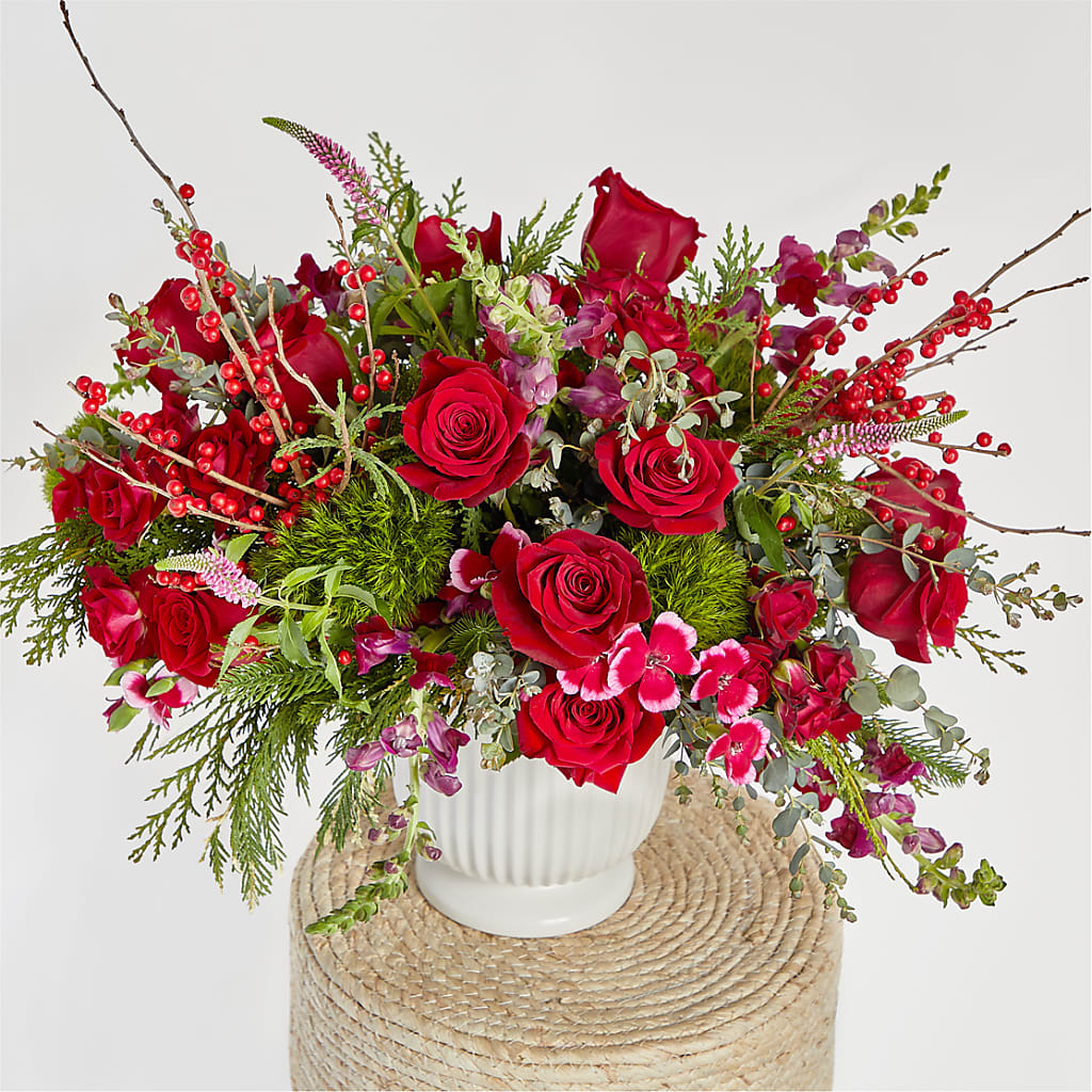 Big Red Bow Bouquet –  Wheeling Flower Shop Inc, Wheeling WV