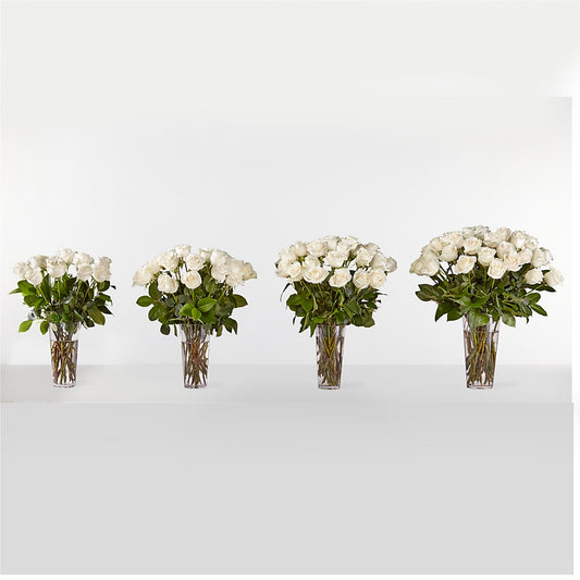 Long Stem White Rose Bouquet –  Wheeling Flower Shop Inc, Wheeling WV