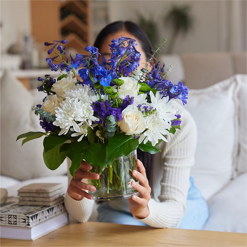 Cerulean Waves Bouquet –  Wheeling Flower Shop Inc, Wheeling WV