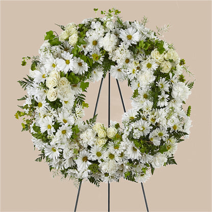 Faithful Wishes Wreath –  Wheeling Flower Shop Inc, Wheeling WV