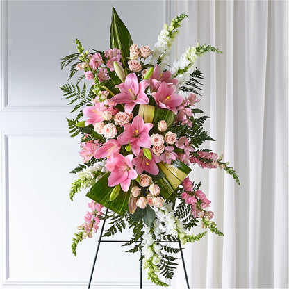 Elegant Embrace Standing Spray –  Wheeling Flower Shop Inc, Wheeling WV