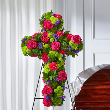 Tribute Rose Floral Cross –  Wheeling Flower Shop Inc, Wheeling WV
