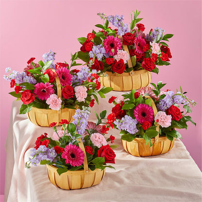 Pink Picnic Basket –  Wheeling Flower Shop Inc, Wheeling WV