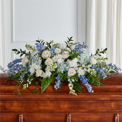 Timeless Essence Casket Spray –  Wheeling Flower Shop Inc, Wheeling WV
