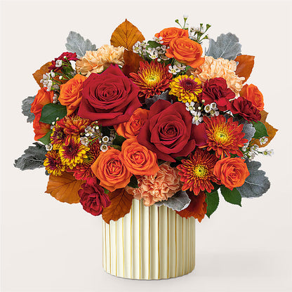 Merlot Bouquet with Ivory Vase –  Wheeling Flower Shop Inc, Wheeling WV
