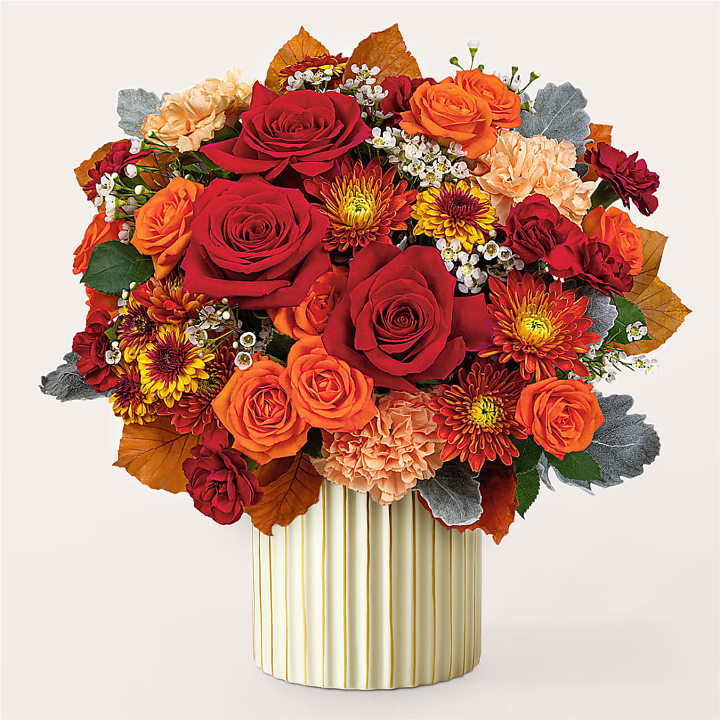 Merlot Bouquet with Ivory Vase –  Wheeling Flower Shop Inc, Wheeling WV